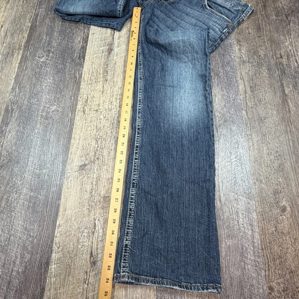 Silver Jeans Zac Relaxed Straight Leg Jeans Mens 38x34 Medium Wash Denim Western